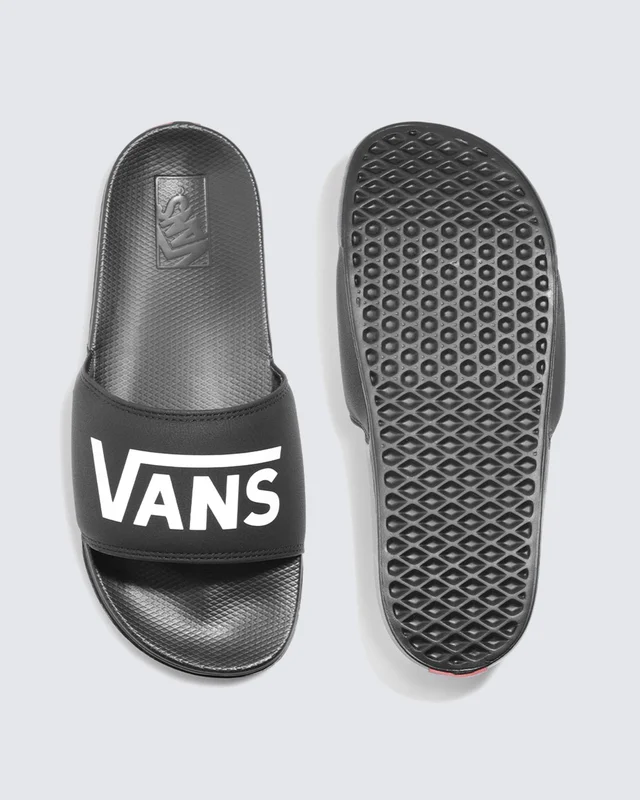 chinelo slide-on la costa vans black